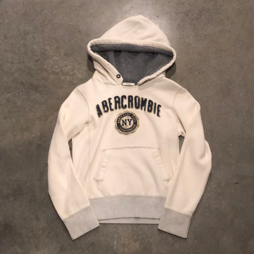 Abercrombie White Sweatshirt